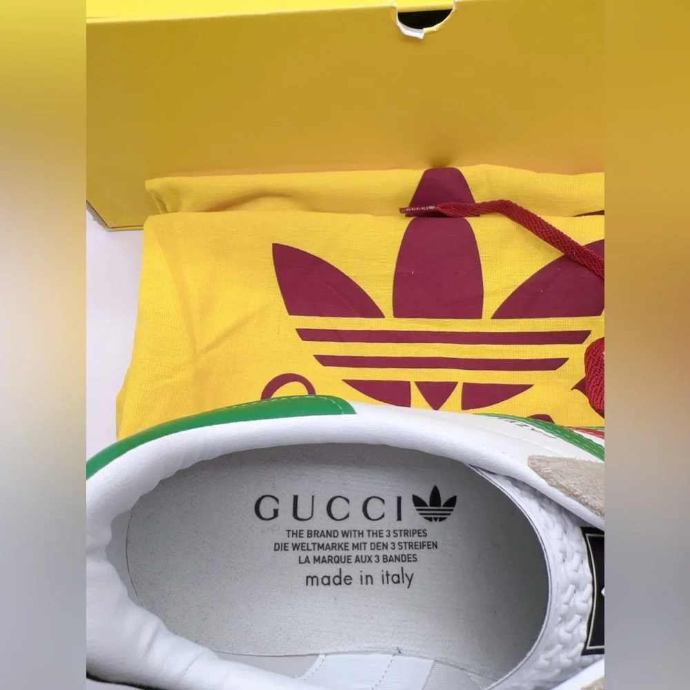 ❌SOLD❌NEW Gucci x Adidas Gazelle Leather Wedge Sneakers Size 39(9), 40(10) - Picture 5 of 12